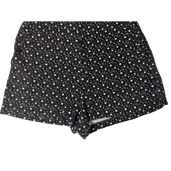 2/$30 Zara Small Trafaluc Collection Black With White Star Print Shorts - Picture 8 of 10